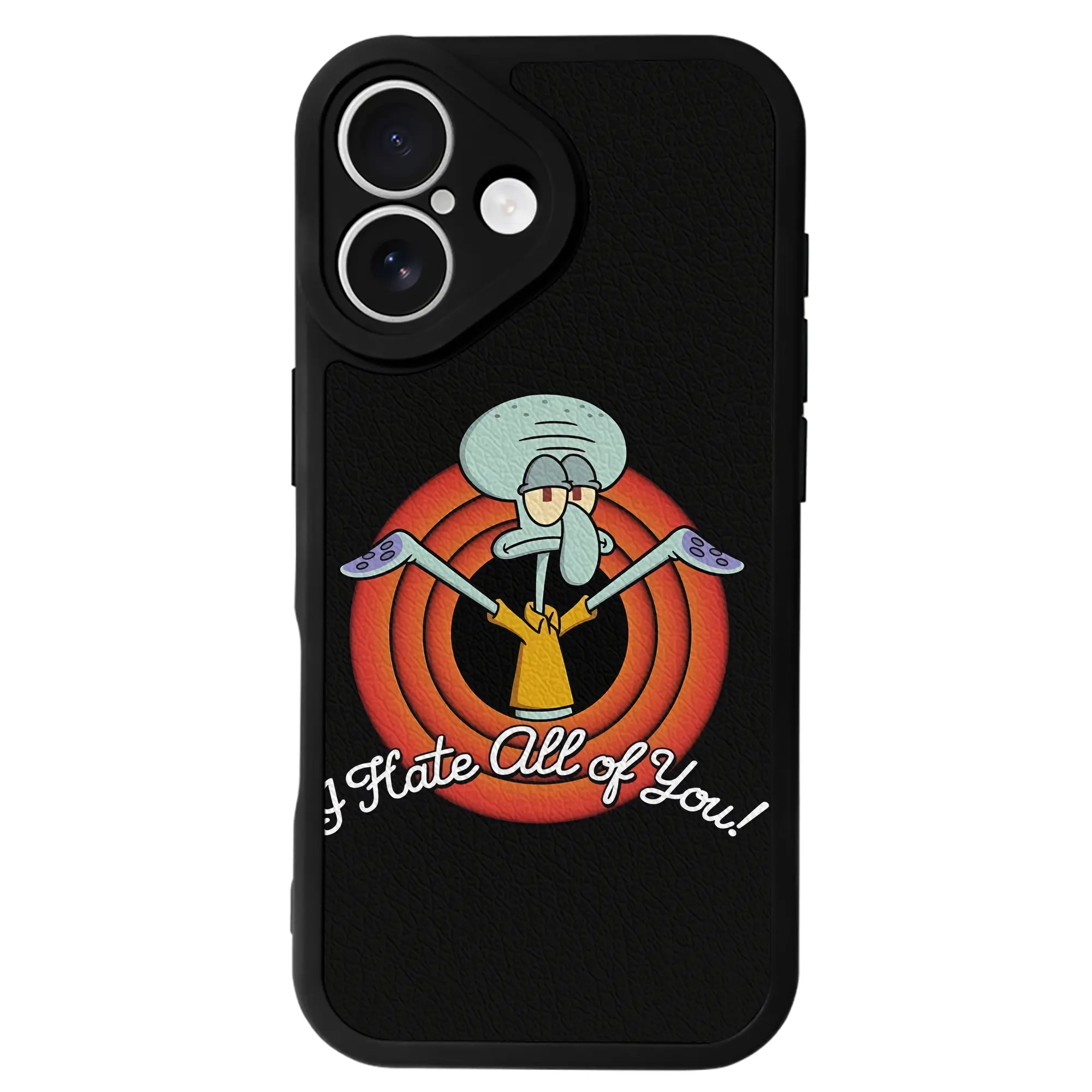 スポンジボブ グッズ イカルド - IPhone 16シリーズ対応 ・ シリコンスマホケース ・ レザー調 ・ 高精度フィット ・ 耐衝撃 ・ ワイヤレス充電対応 ・ 精密カット